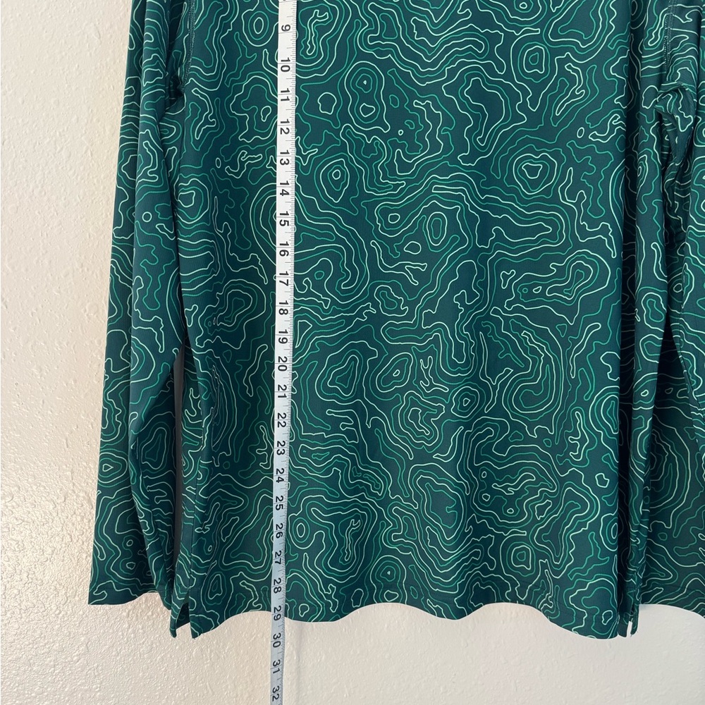 NWOT Alaskan Hardgear by Duluth Teal Topographic Long-Sleeve Men’s M Shirt - Picture 9 of 10